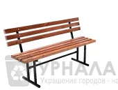 Скамейка СП со спинкой усиленная 2,0